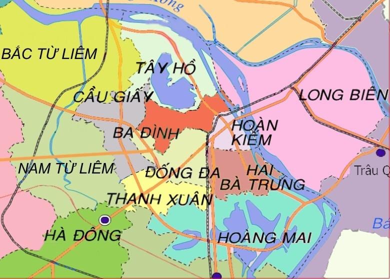 Karta okruga ha Dong Ha