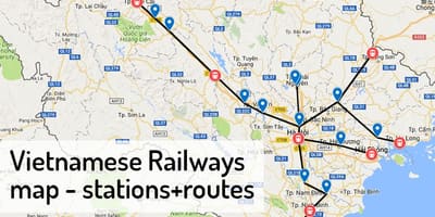 Karta željezničkog kolodvora u hanoi 
